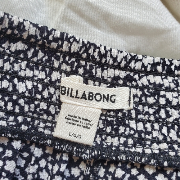 BILLABONG Floral Printed Wide Leg Pull On Pants L - Picture 8 of 9